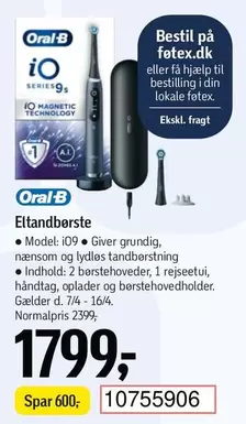 Oral B - iO Series 9s Elstandbørste