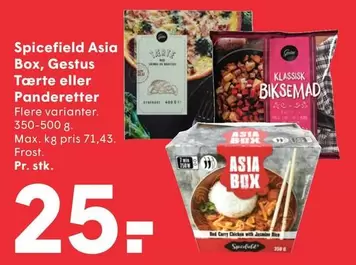 Asia Box, Gestus Tærte eller Panderetter