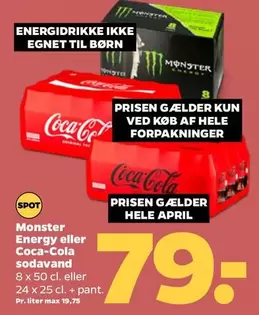 Coca Cola - Monster Energy eller Coca-Cola sodavand