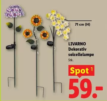 Dekorativ solcellelampe