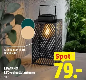 LED-solcellelanterne