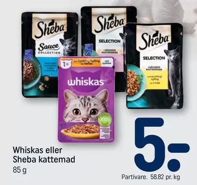 Whiskas eller Sheba kattemad