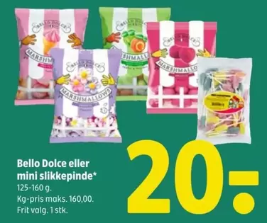 Bello Dolce eller mini slikkepinde