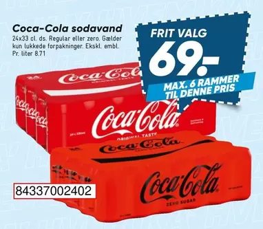Coca Cola - Coca-Cola sodavand 24x33 cl.