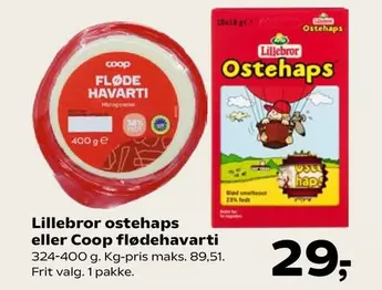 Lillebror ostehaps eller Coop flødehavarti