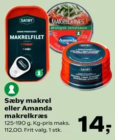 Omega - makrelfilet eller makrelkræs