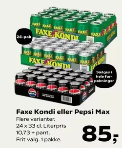 Faxe -  Kondi eller Pepsi Max