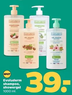 Evoluderm shampoo, showergel