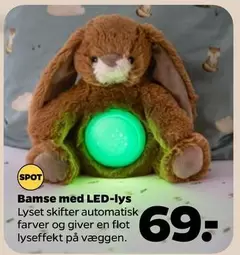 Bamse med LED-lys