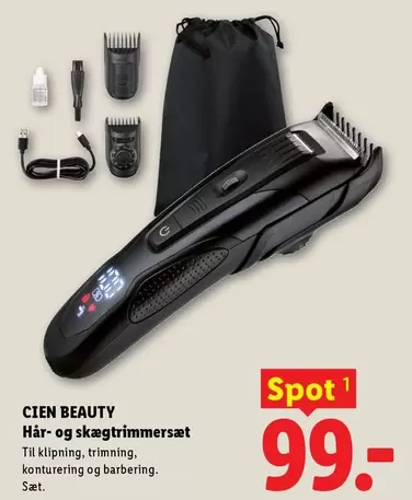 Hår- og skægtrimmer sæt