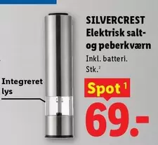 Elektrisk salt- og peberkværn