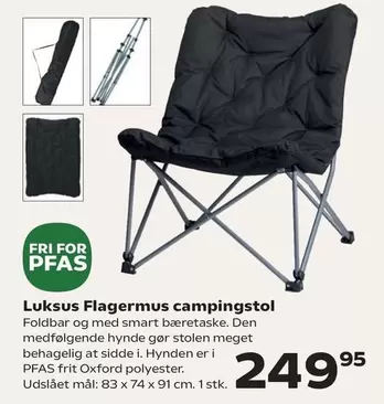 Den - Luksus Flagermus campingstol