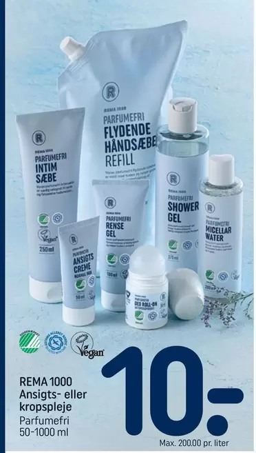 Ansigt- eller kropspleje