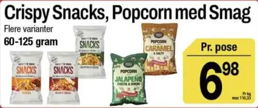 Crispy Snacks, Popcorn med Smag