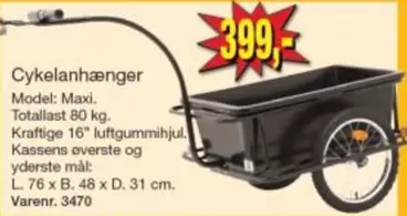 Cykelanhænger Varenr. 3470