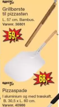 Grillbørste til pizzasten, Varenr. 36801