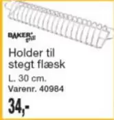Holder til stegt flæsk L. 30 cm. Varenr. 40984