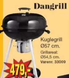 Kuglegrill Ø57 cm. Varenr. 33009