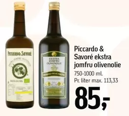 Piccardo & Savoré ekstra jomfru olivenolie