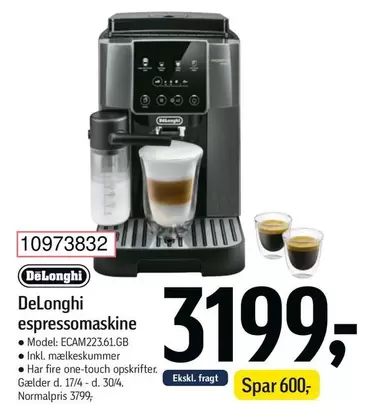 DeLonghi espressomaskine