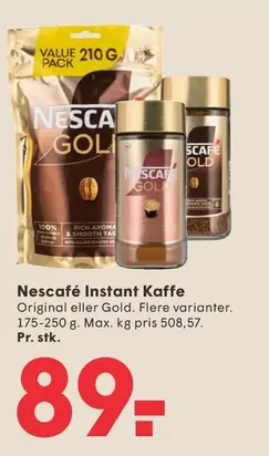 Instant Kaffe Original eller Gold