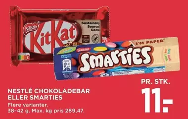 CHOKOLADEBAR ELLER SMARTIES