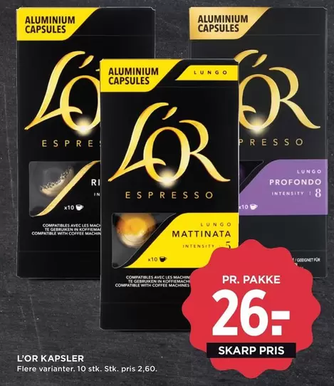 L'OR Kapsler
