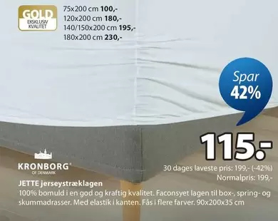 JETTE jersey-stræklagen