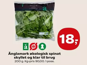 økologisk spinat