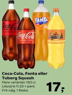 Coca Cola - Coca-Cola, Fanta eller Tuborg Squash