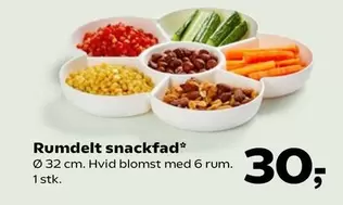 Rumdelt snackfad