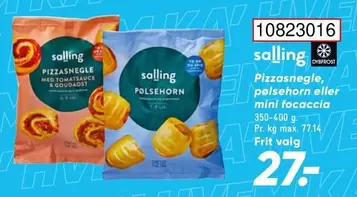 Pizzasnegle, polsehorn eller mini focaccia
