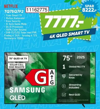 TQ75Q75Q7F2 75" QLED SMART TV