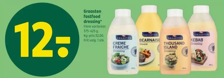 Groasten fastfood dressing