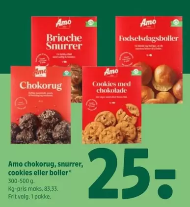 Chokorug, snurrer, cookies eller boller
