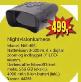 Nightvisionkamera Model: NVI-492