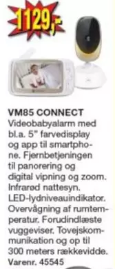 VM85 CONNECT Videobabyalarm