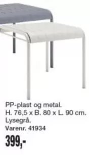 PP-plast og metal