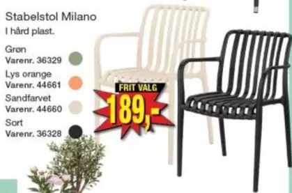 Orange - Stabelstol Milano