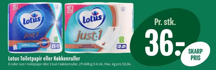 Lotus Toiletpapir eller Køkkenruller