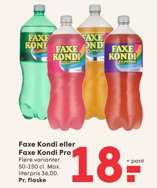 Faxe -  Kondi eller  Kondi Pro