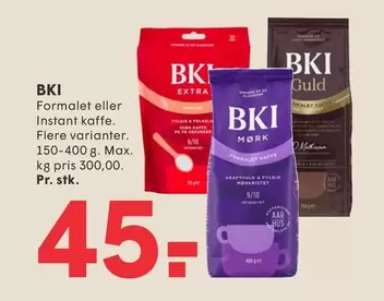 Formalet eller Instant kaffe