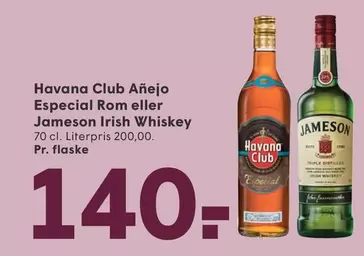 Havana - Añejo Especial Rom eller Irish Whiskey
