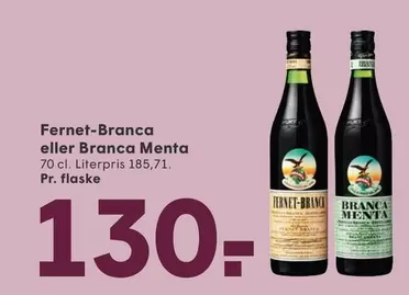 Branca - Fernet- eller  Menta