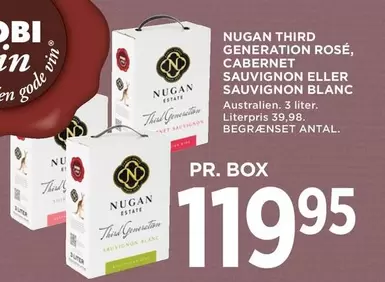 THIRD GENERATION ROSÉ, CABERNET SAUVIGNON ELLER SAUVIGNON BLANC