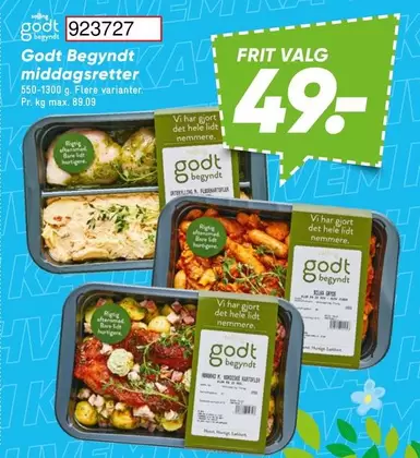 Godt Begyndt middagsretter 923727