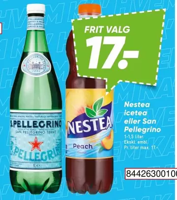 Nestea eller San Pellegrino