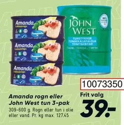 Amanda rogn eller John West tun