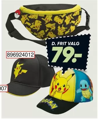 Pokemon -  Caps and Bum Bag
