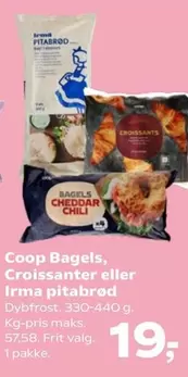 Bagels - , Croissanter eller pitabrød